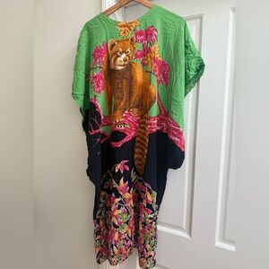 Vintage Red Panda Shift Dress